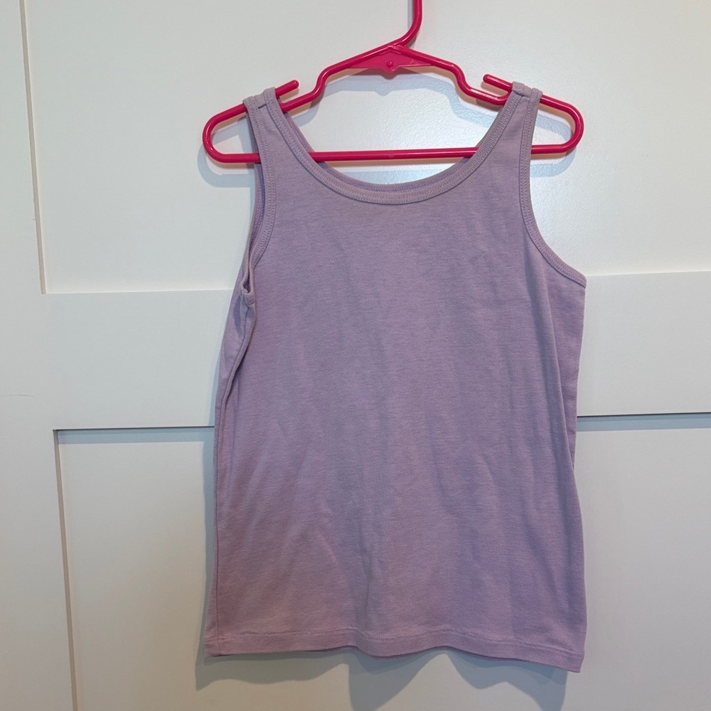 Girls Lavender Tank Top Sleeveless Tee
